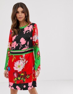 Платье-туника с цветочным принтом Ted Baker - Yanna - Красный