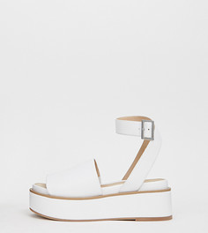 Сандалии для широкой стопы на плоской платформе ASOS DESIGN Taylor - Белый