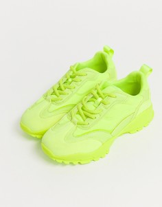 Желтые кроссовки на массивной подошве ASOS DESIGN - Желтый