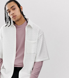 Белая фактурная oversize-рубашка Noak - Белый