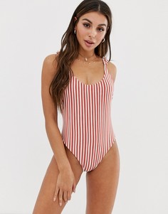 Слитный купальник в полоску Billabong x Sincerely Jules Dos Palmas - Мульти