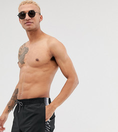 Черные суперкороткие шорты для плавания с полосками в стиле ретро Nike Swimming volley - Черный