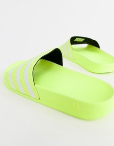 Сандалии цвета лайма adidas Originals Adilette - Зеленый