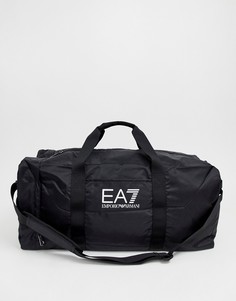 Черная спортивная сумка с логотипом EA7 Train Prime - Черный