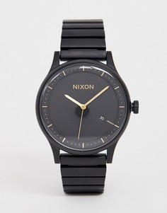 Черные матовые часы-браслет Nixon A1160 Station - Черный