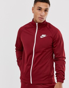 Бордовый спортивный костюм с логотипом Nike - Красный