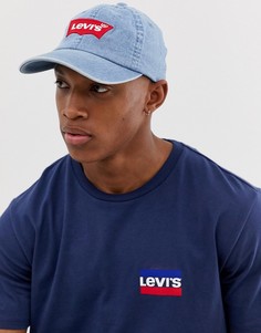 Синяя джинсовая бейсболка Levis Batwing - Синий Levis®
