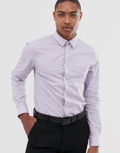 Сиреневая эластичная рубашка в строгом стиле Celio - Фиолетовый