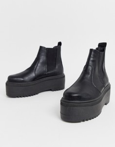 Черные массивные ботинки челси ASOS DESIGN - Amplify - Черный