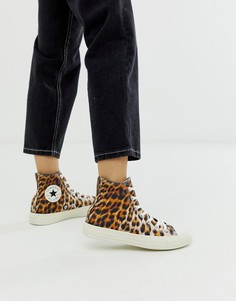 Высокие кеды с леопардовым принтом Converse Chuck Taylor All Star - Мульти