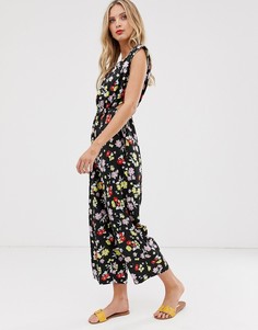 Комбинезон с цветочным принтом и вырезами по бокам ASOS DESIGN - Мульти