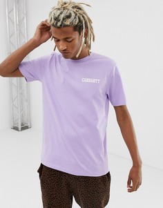 Сиреневая футболка с принтом Carhartt WIP - Фиолетовый