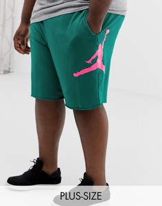 Сине-зеленые трикотажные шорты Nike Jordan Plus - Синий
