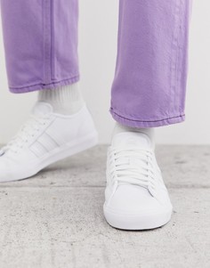 Белые кожаные кроссовки с перфорацией adidas Skateboarding matchcourt - Белый