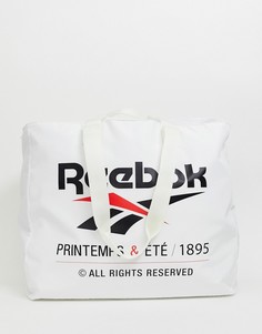 Белая сумка-тоут с логотипом Reebok - Белый