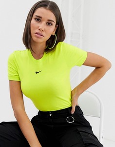 Ярко-зеленое боди с короткими рукавами Nike - Зеленый