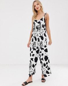 Комбинезон с принтом и завязкой сзади ASOS DESIGN - Мульти