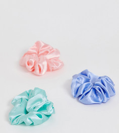 Эксклюзивный набор из 3 атласных резинок для волос My Accessories London - Мульти