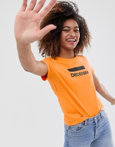 Футболка с логотипом Dr Denim - Оранжевый