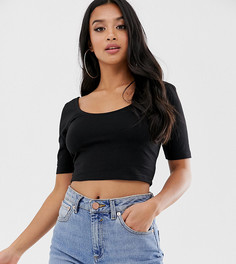 Черный кроп-топ ASOS DESIGN Petite - Черный