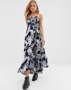 Платье макси с принтом Free People Heat Wave - Мульти