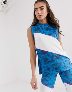 Майка с контрастной вставкой ASOS 4505 - Мульти
