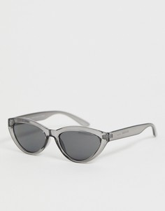 Серые солнцезащитные очки кошачий глаз Weekday - Серый