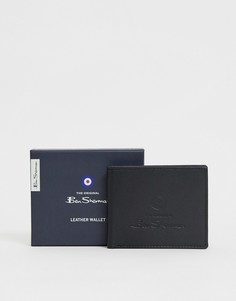 Черный кожаный бумажник Ben Sherman - Черный