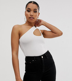Эксклюзивное белое боди с вырезом Boohoo Petite - Белый