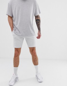 Шорты скинни из белого меланжевого трикотажа ASOS DESIGN - Белый