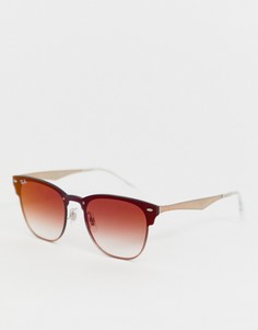 Солнцезащитные очки клабмастер Ray-Ban 0RB3576N - Розовый