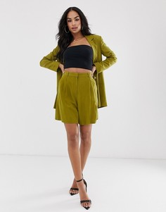 Шорты оливкового цвета в винтажном стиле ASOS DESIGN - Зеленый