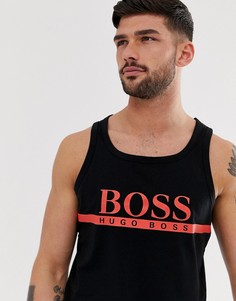 Черная майка с логотипом BOSS bodywear - Черный