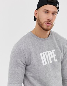 Свитшот с круглым вырезом Hype - Серый