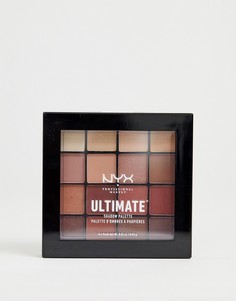 Палитра теней для век NYX Professional Ultimate - Warm Neutrals - Мульти