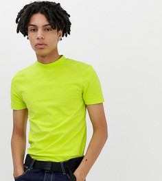 Зеленая приталенная футболка COLLUSION - Желтый