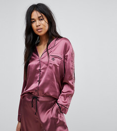Пижамная рубашка с кружевной отделкой River Island - Красный