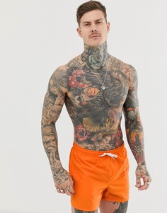 Оранжевые короткие шорты для плавания ASOS DESIGN - Оранжевый