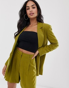 Блейзер оливкового цвета ASOS DESIGN - Зеленый