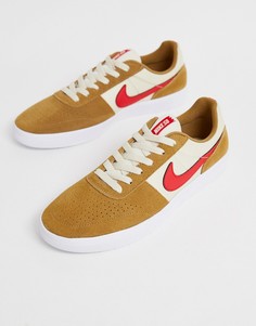 Бежевые кроссовки Nike SB Team - Бежевый