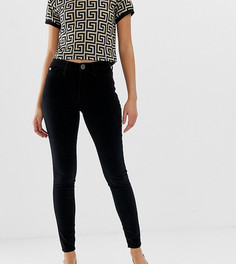 Черные бархатные джинсы скинни River Island Molly - Черный