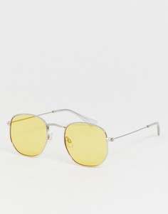 Круглые солнцезащитные очки с затемненными стеклами Jack & Jones - Золотой