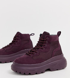 Фиолетовые походные кроссовки с толстой подошвой Missguided - Фиолетовый