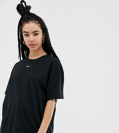 Черная футболка бойфренда с логотипом Nike - Черный
