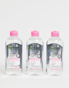 Мицеллярная вода для чувствительной кожи (3 шт.) Garnier - 400 мл - СКИДКА 33 - Бесцветный