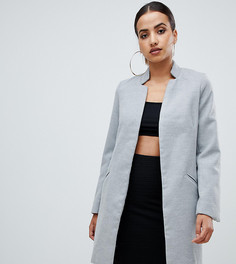 Серое удлиненное пальто Missguided - Серый