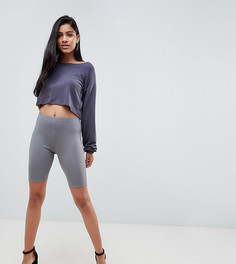 Базовые короткие леггинсы PrettyLittleThing - Серый