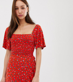 Сарафан с цветочным принтом и оборками ASOS DESIGN Tall - Мульти