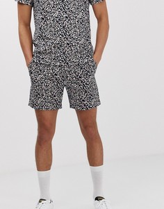 Темно-синие шорты с принтом Farah - Val - Темно-синий