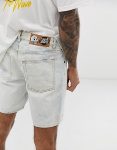 Синие выбеленные джинсовые шорты узкого кроя Cheap Monday - Синий